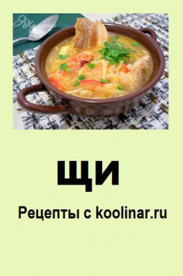 Щи. Рецепты с koolinar.ru